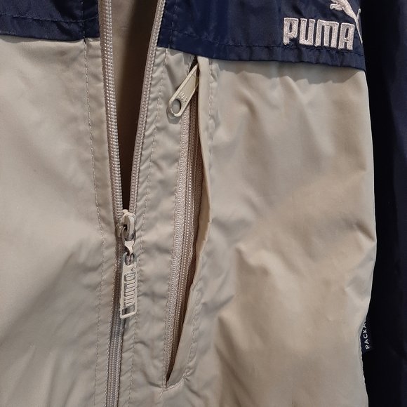 Vintage PUMA Mens packable jacket (medium) - Picture 3 of 11
